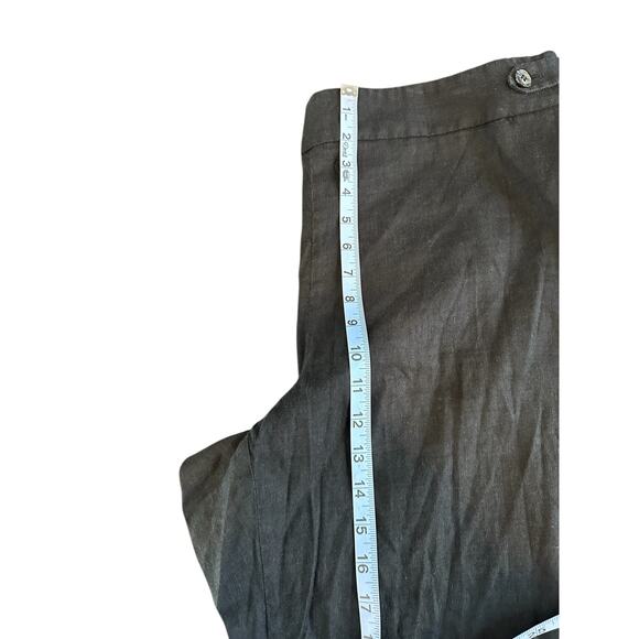 Talbots Black Basic Relaxed Langenlook Linen Blend Straight Leg Pants Size 18W - Picture 9 of 11